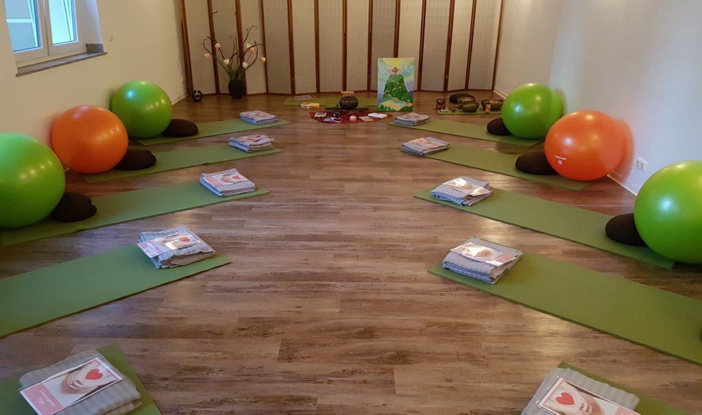 Yoga-Raum für Schwangerenyoga in Chemnitz bei Yoga Inspiration