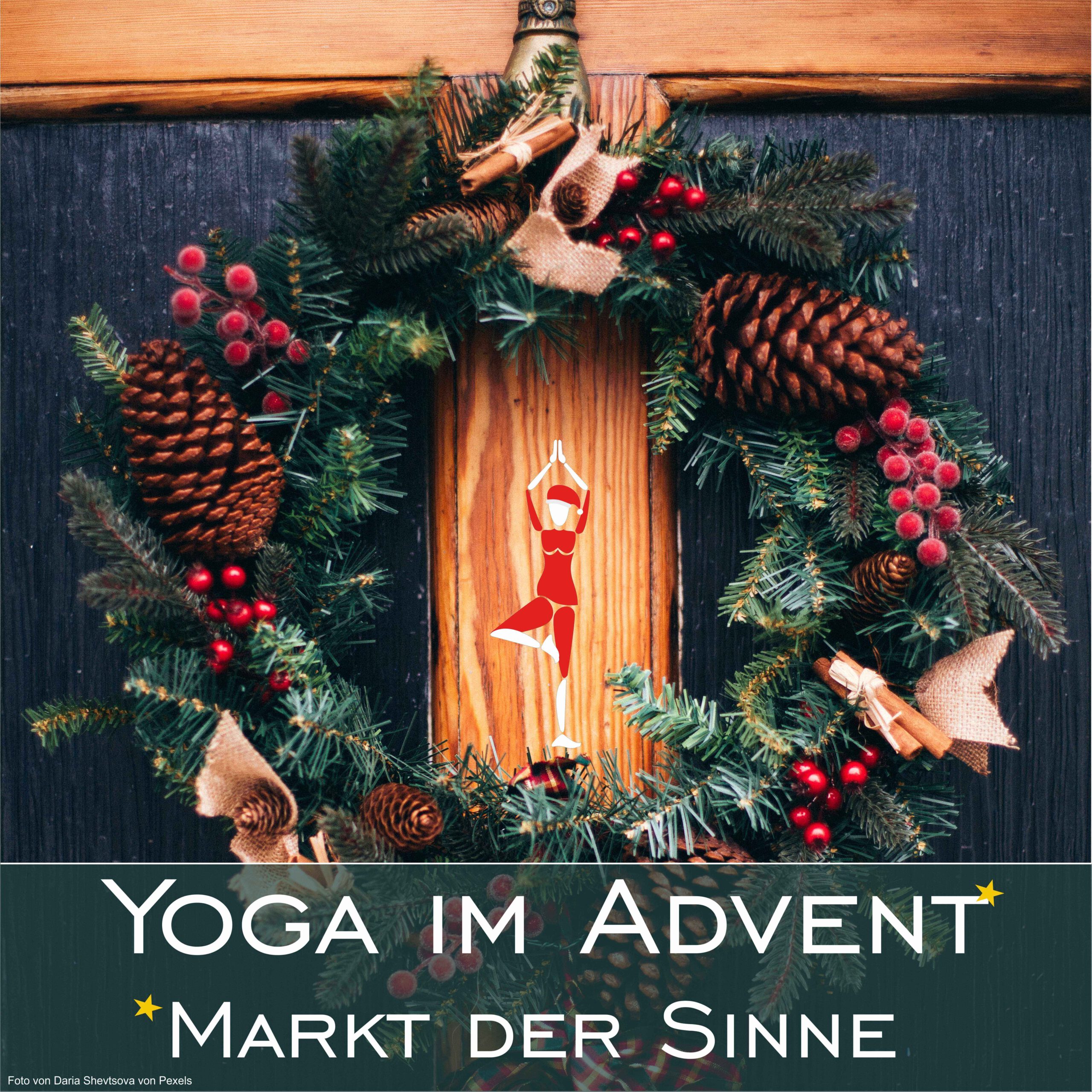 Adnetskranz an der Tür - Coverbild für Yoga im Advent